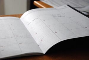 HOA communication calendar